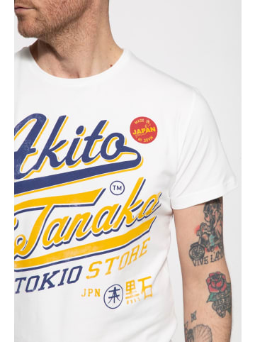 Akito Tanaka Akito Tanaka T-Shirt mit Frontprint Tokio Beach in ecru