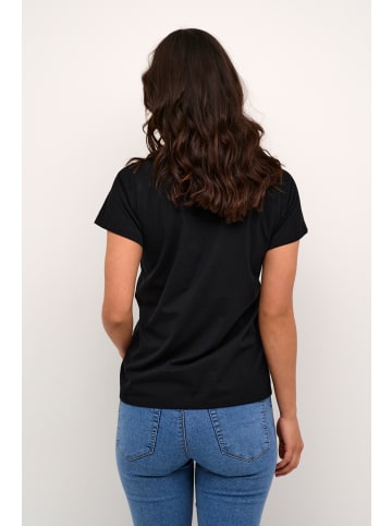 Kaffe T-shirt KAliva in Black - Copper Text Print