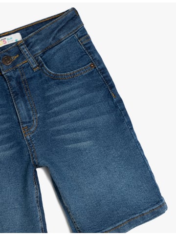 KOTON Shorts in Dunkles Indigo
