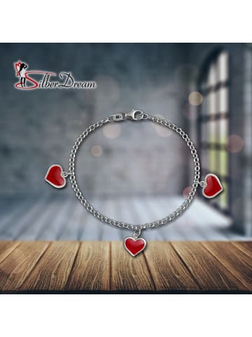 SilberDream 925 Sterling Silber Kinder SilberDream Armbänder Herzchen ca. 16,5cm