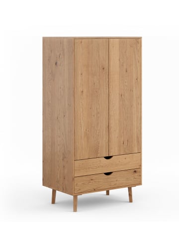 Feldmann-Wohnen Kleiderschrank Simona Eiche Natur 90 / 60 / 180cm