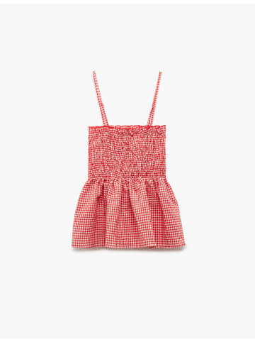 KOTON TANKTOPS in Rot Karomuster