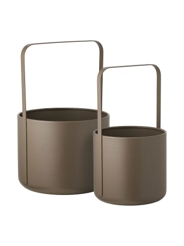 ebuy24 Pflanzkübel Tea Braun 25 x 25 cm
