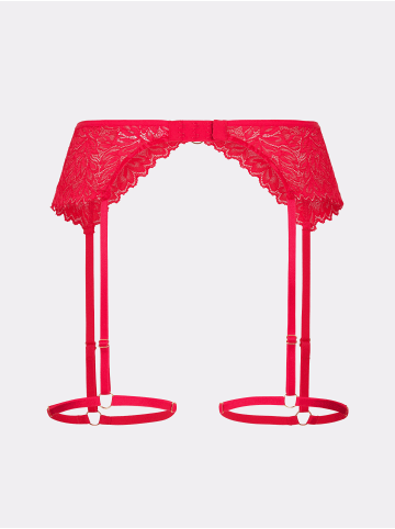 Erlich Textil  Spitzen Strumpfhalter DREAMY LACE GÜRTEL in chilirot