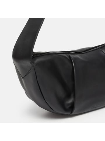 Les Visionnaires Zoe Essential Schultertasche Leder 46 cm in black