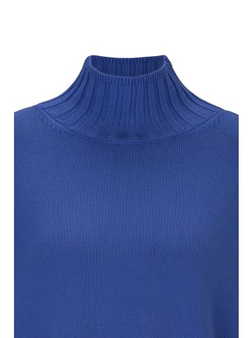 Rich & Royal Rollkragenpullover Mock Neck Seamless Ecovero in blau