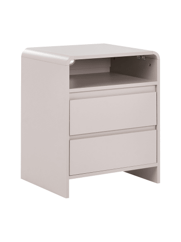 Beliani Nachttisch DORRIGO in Beige - (W) 46 x (H) 60 x (L) 40 cm