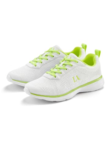 LASCANA Sneaker in weiß/limone