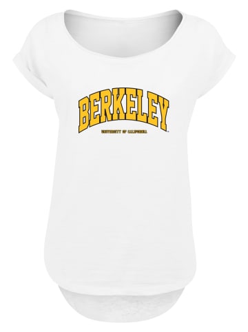 F4NT4STIC Long Cut T-Shirt Berkeley University of California Arch in weiß