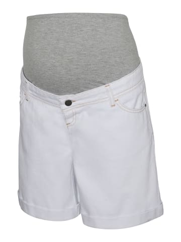 mama licious Jeans-Shorts in Snow White