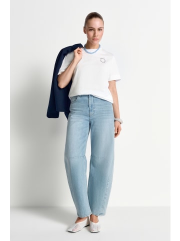 Rich & Royal Easy Fit T-Shirt mit Sardinen-Print in White