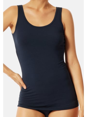 UNCOVER BY SCHIESSER Unterhemd / Tanktop Bamboo Cotton in Dunkelblau