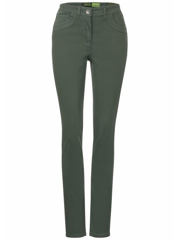 Cecil Slim Fit Jeans für Damen in Oliv