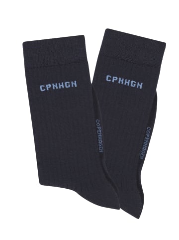 Copenhagen Studios Basicsocken in 2x marine