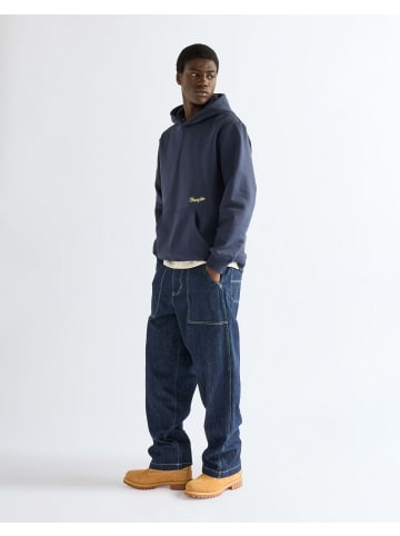 Wrangler Kapuzenpullover Embroidery in Dark Sapphire