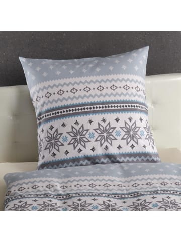 Traumschlaf Bettwäsche Schneeflocken in blau