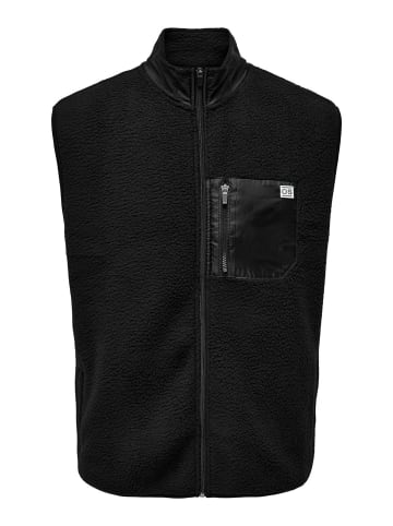 ONLY & SONS Sweatshirt mit Stehkragen in Black