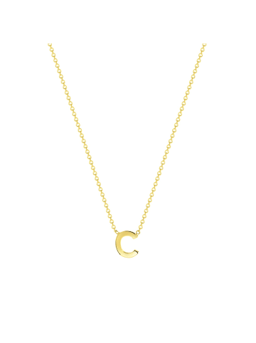 Lucardi 375 Gold Halskette "Buchstabe C" Buchstabe