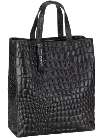 LIEBESKIND BERLIN Handtasche Paper Bag M20 Croco in Black