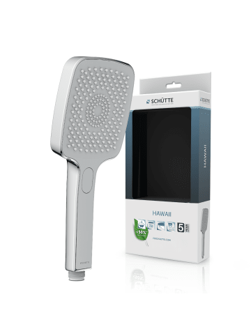 Franz Joseph Schütte HAWAII Handbrause, Chrom/Hellgrau, eckig