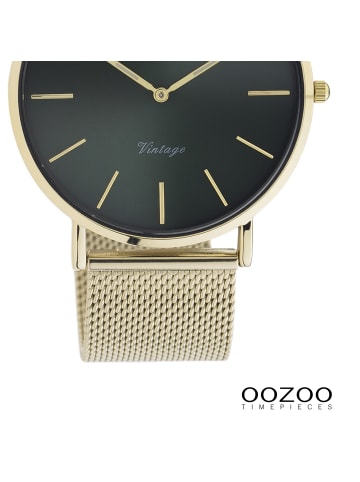 Oozoo Analog-Armbanduhr Oozoo Vintage Series gold groß (ca. 40mm)