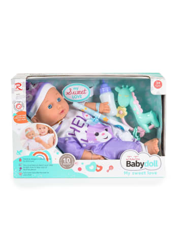 Moni Kinderpuppe 36 cm spricht in lila