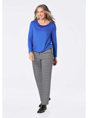 GOLDNER Kurzgröße:  Hose Hose in schwarz / weiß / gemustert