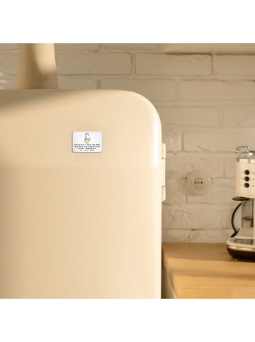 Mr. & Mrs. Panda Kühlschrankmagnet Elektriker Helden mit Spruch in Weiß