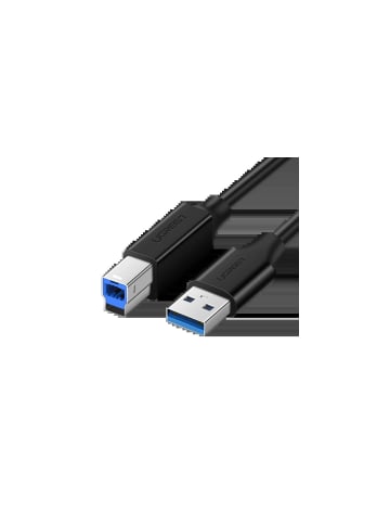Ugreen Druckerkabel USB-A - USB-B 5Gb/s 2m schwarz (US210) in Schwarz