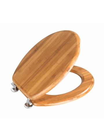 Wenko WC-Sitz Bambus Dunkel, WC-Sitz Mod. Bambus Dunkel in natur