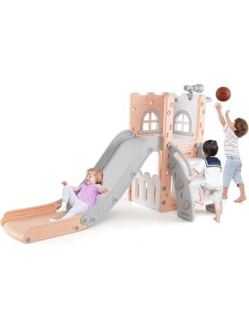 COSTWAY Kinder Rutsche in Rosa