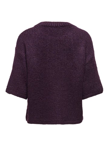 JDY Gestricktes T-Shirt in Plum Perfect