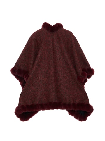 osha Poncho in Rot