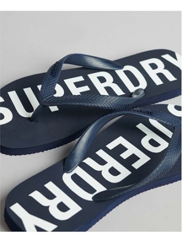 Superdry Flip-Flops Code in Marineblau/Weiß-20Z