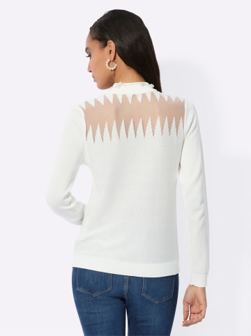 creation L Feinstrickpullover in ecru