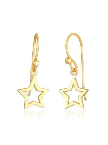 Elli Ohrringe 925 Sterling Silber Astro, Sterne in Gold