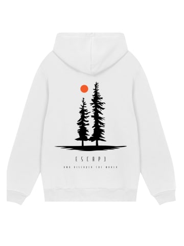 F4NT4STIC Hoodie Escape Discover the World Pinetree in off-white