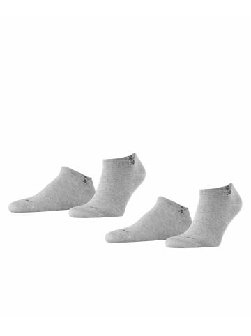 Burlington Sneaker-Socken Doppelpack in Light grey