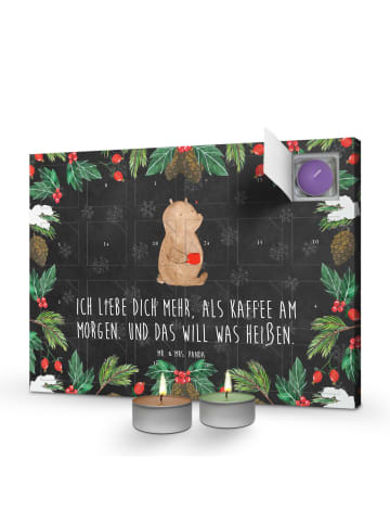 Mr. & Mrs. Panda adventskalender mit kerzen Bär Morgenkaffee mit... in Kreidetafel
