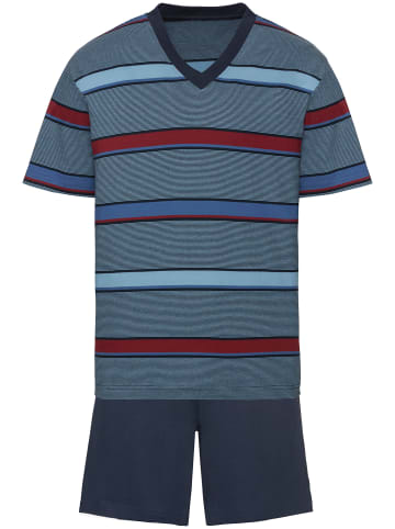 WITT WEIDEN Shorty in marine-rot-gestreift