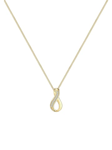 Elli DIAMONDS  Halskette 375 Gelbgold Infinity in Gold