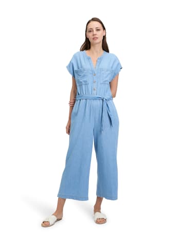 BETTY & CO Jumpsuit mit aufgesetzten Taschen in Light Blue Denim