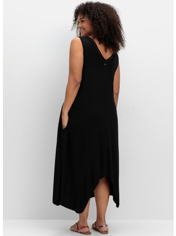 sheego Jerseykleid in schwarz