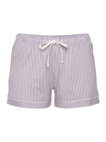 s.Oliver Pyjamashorts in bordeaux-gestreift