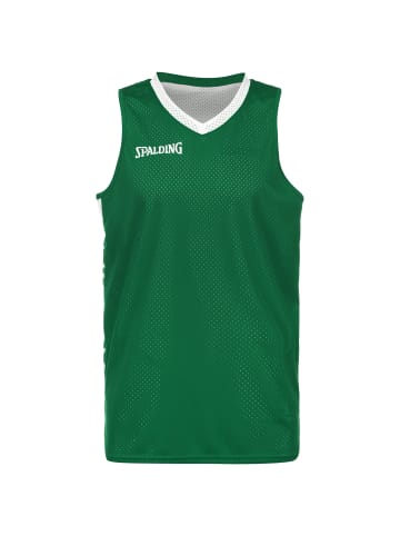 Spalding Tanktop Essential Reversible in grün / weiß