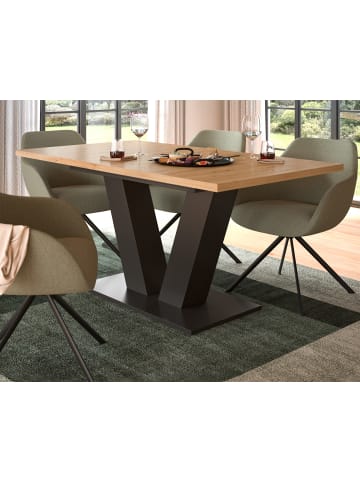 Inn.Furn Esstisch Eiche, grau 150 - 190 cm, Küchentisch ausziehbar
