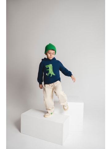 SATURNDAY Hoodie Krokodil Fußball in Blau