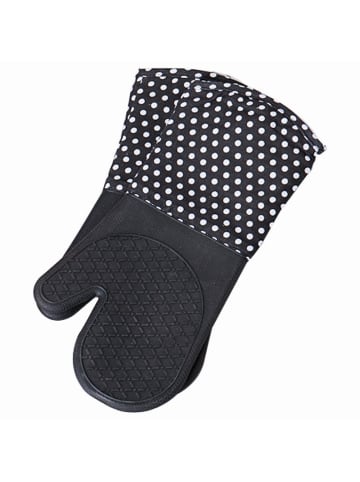 Wenko Silikon Küchenhandschuhe - 2er Set in Schwarz, (B) 19 x (H) 38 cm