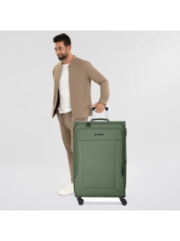 Franky Melbourne 3.0 4-Rollen Trolley 79 cm mit Dehnfalte in olive