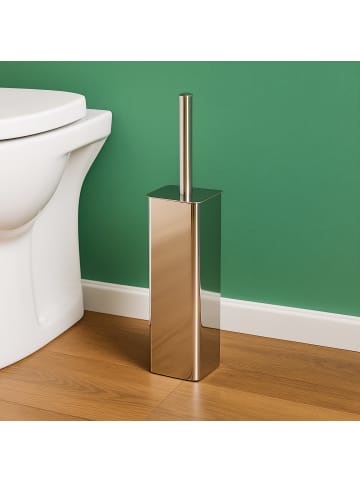 relaxdays WC-Bürstenhalter in Silber- Ø12 mm Innengewinde